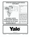 YaleGlobalKingHoist - 11353395ESupp